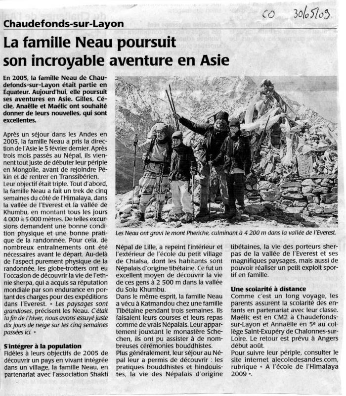  Courrier Ouest 30 05 2009 PRESSE